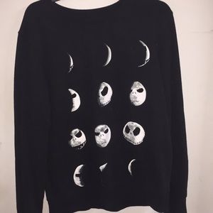TNBC Jack Skellington moon phases sweater